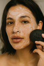 Load image into Gallery viewer, Acne Kawakawa + Charcoal Face Body Bar – Natural Treatment Soap &amp; Free Soap Bag